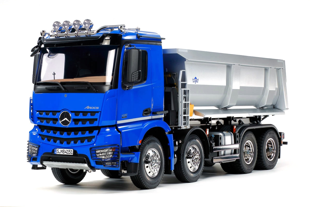 Tamiya RC Mercedes-Benz Arocs 8x4 Tipper Truck 4151 - Candy Green Edition - Item #47523
