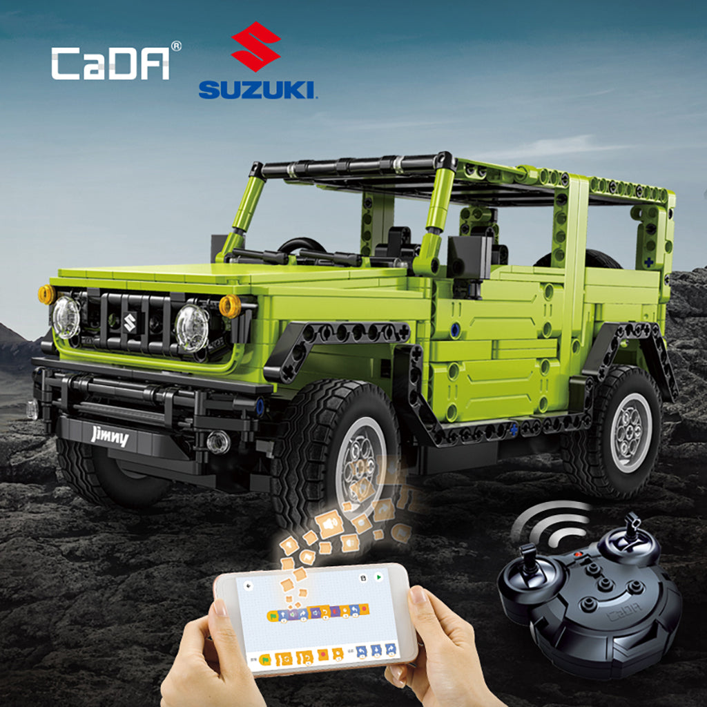 CaDA Suzuki Jimny - RC Dual Mode Control - 1:12 579 Pieces Brick Model Kit C51201W