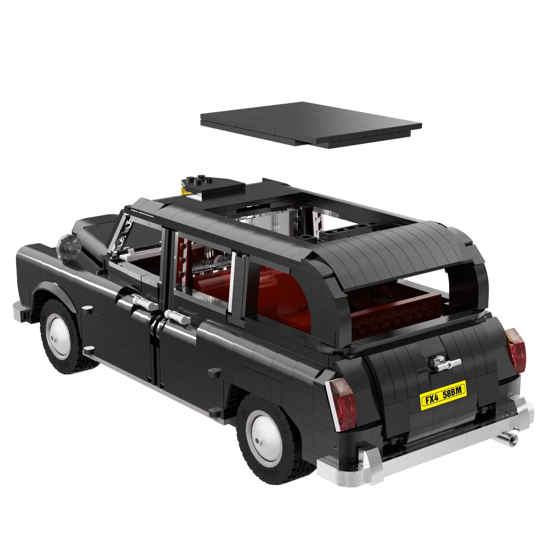 CaDA Master LEVC London Taxi 1:12 1871 Pieces Brick Model Kit C62004W