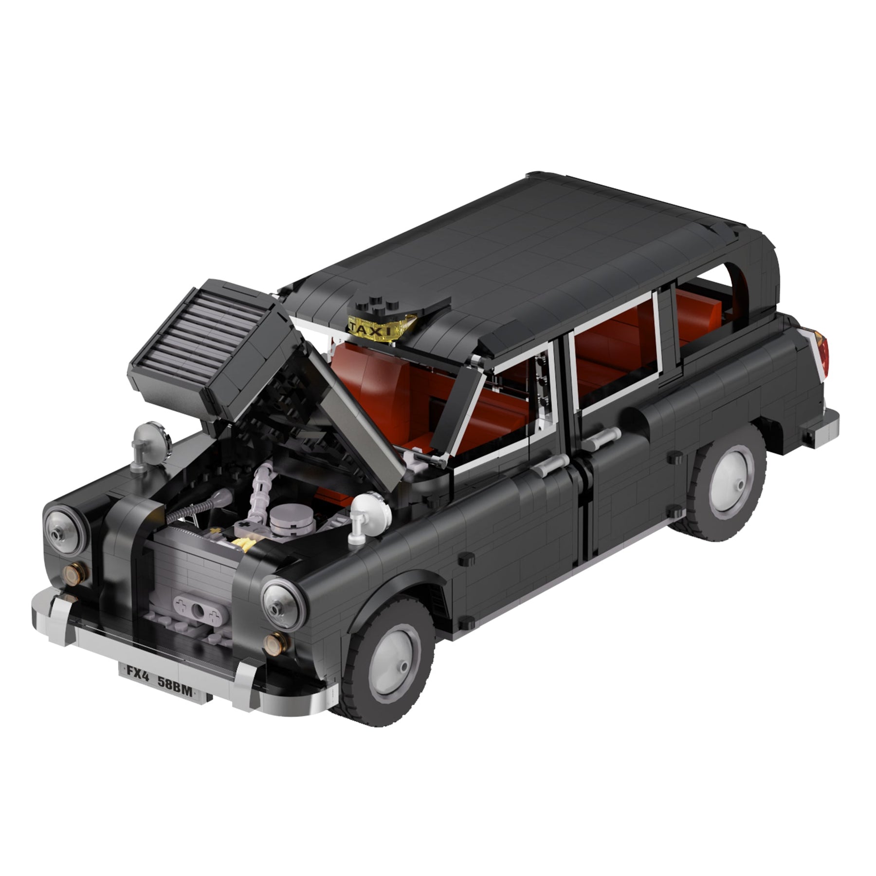 CaDA Master LEVC London Taxi 1:12 1871 Pieces Brick Model Kit C62004W