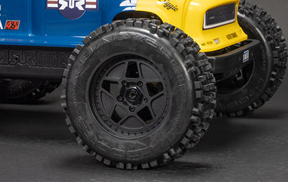 1/8 NOTORIOUS 6S V6 4X4 BLX Stunt Truck RTR - Blue C-ARA8611V6T2