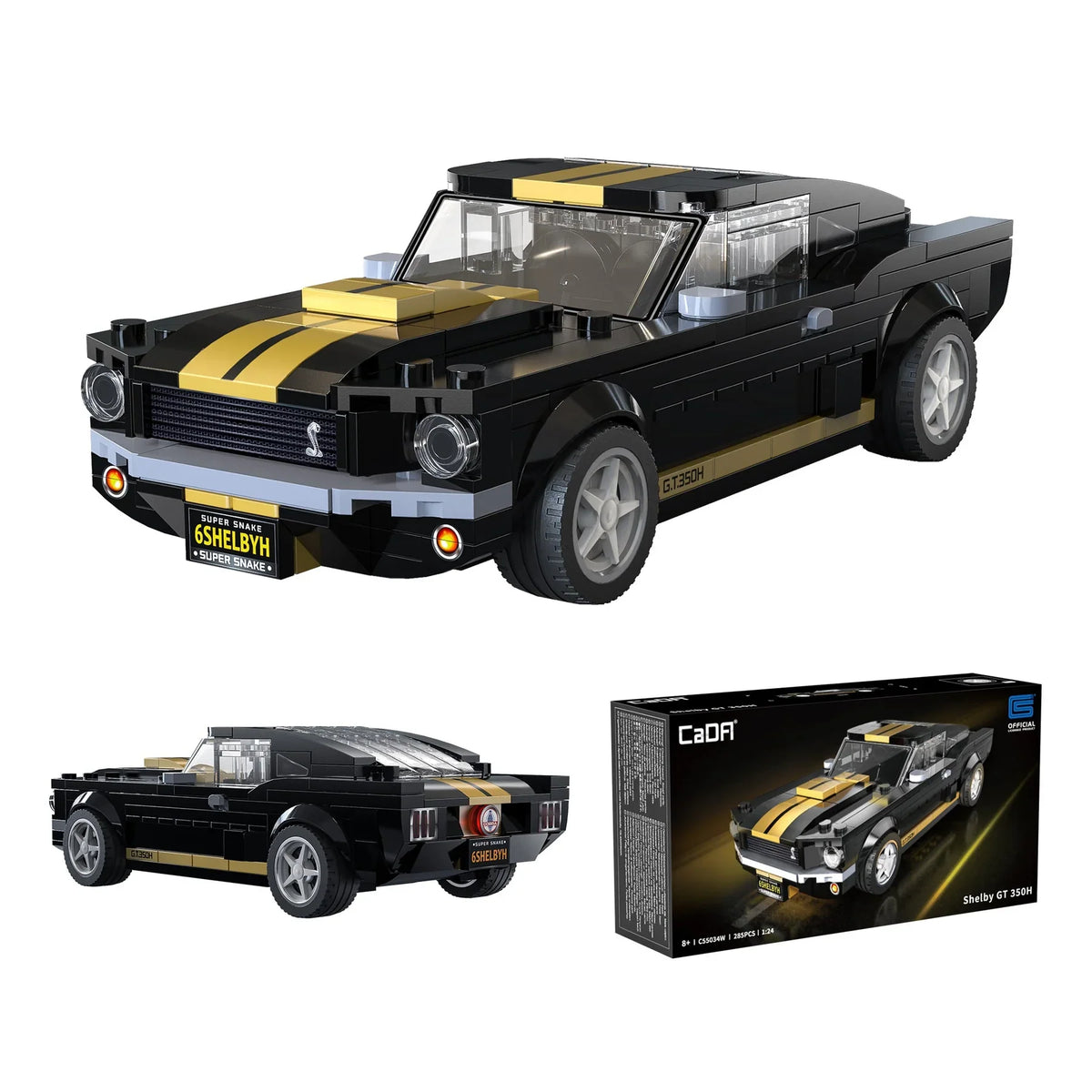CaDA Ford Shelby Mustang GT 350H 1:24 285 Pieces Brick Model Kit C55034W