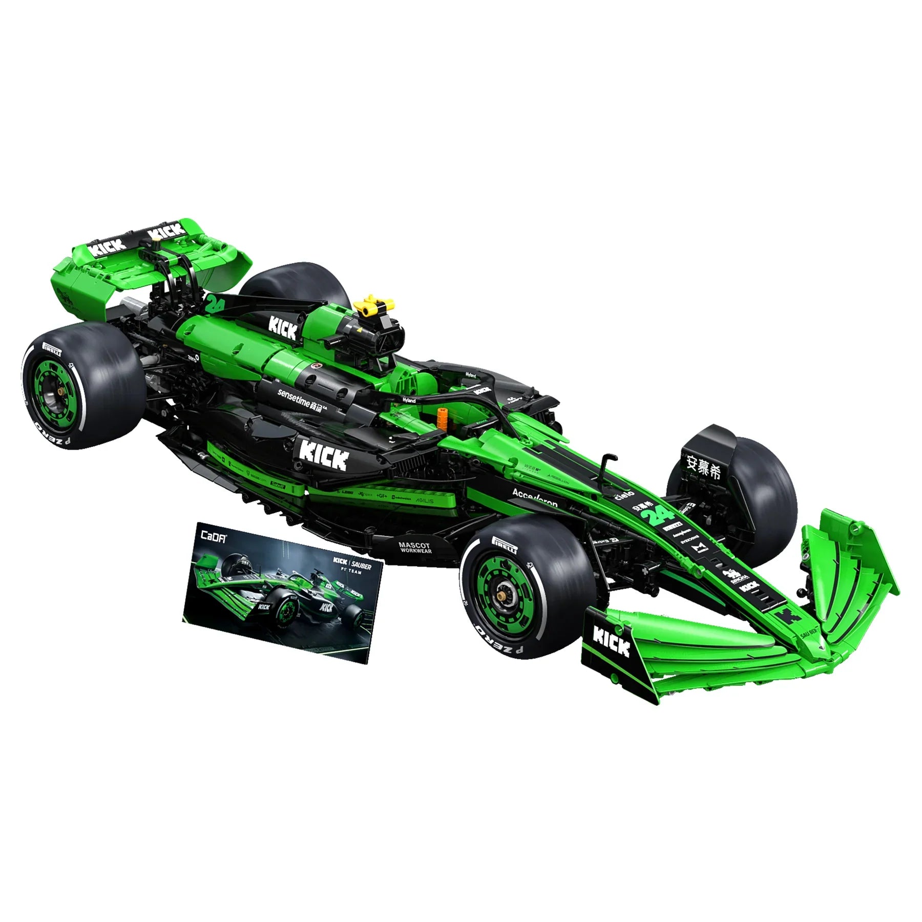 CaDA Kick Sauber F1 Team C44 (2024) 1:8 2553 Pieces Brick Model Kit C64010W