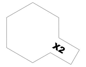 Tamiya Acrylic Mini X-2 White Paint 10ml  - Item #81502