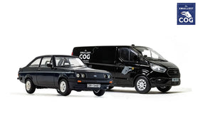 Corgi Ford The Smallest Cog Collection - Transit Custom 300L1 + Ford Escort RS2000 - BUNDLEC26 1:43