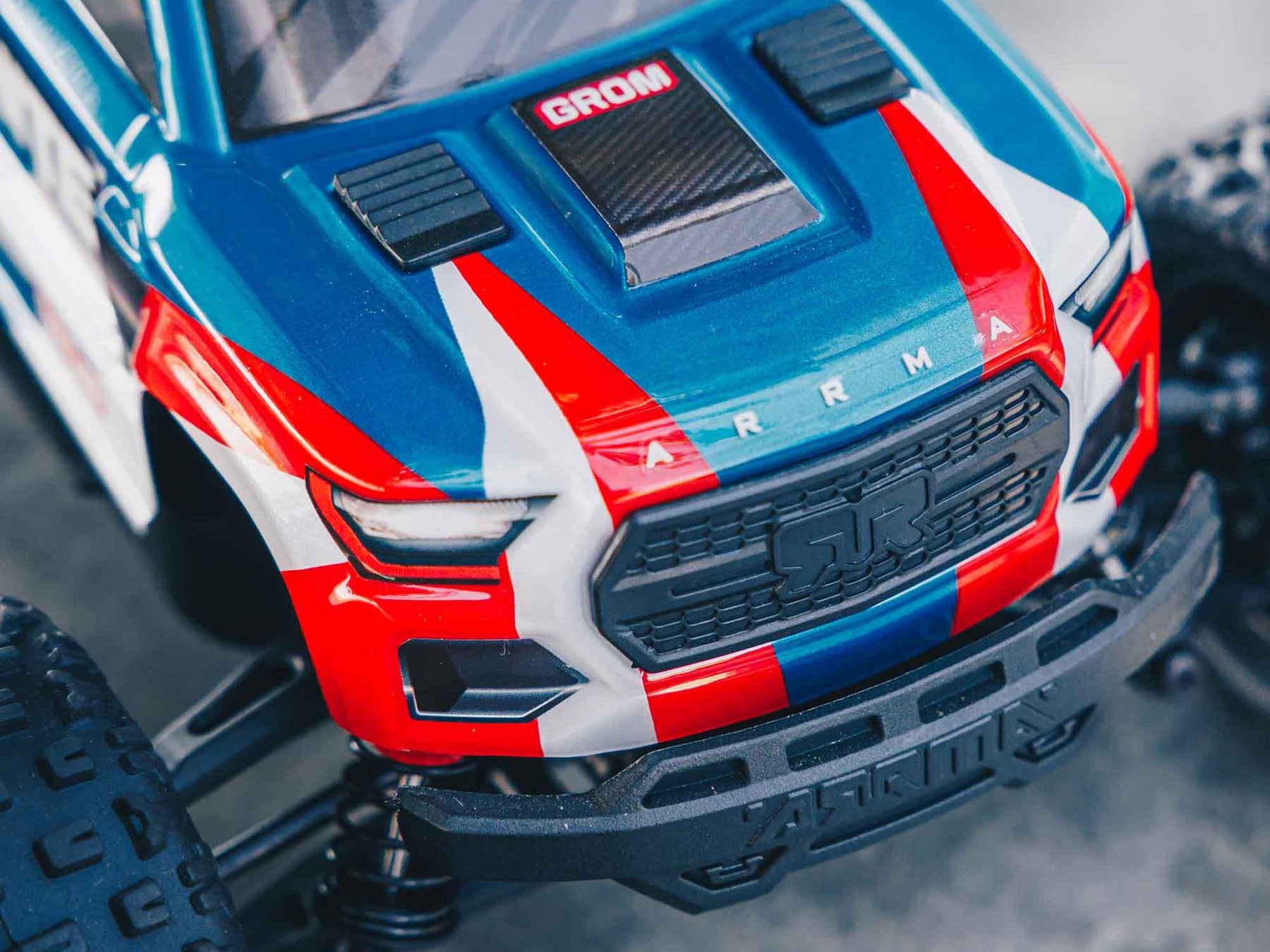 Arrma 1/18 Granite Grom 4Wd Mt RTR Mega W/Lipo Batt/Usb Chg Blue - C-ARA2102T1
