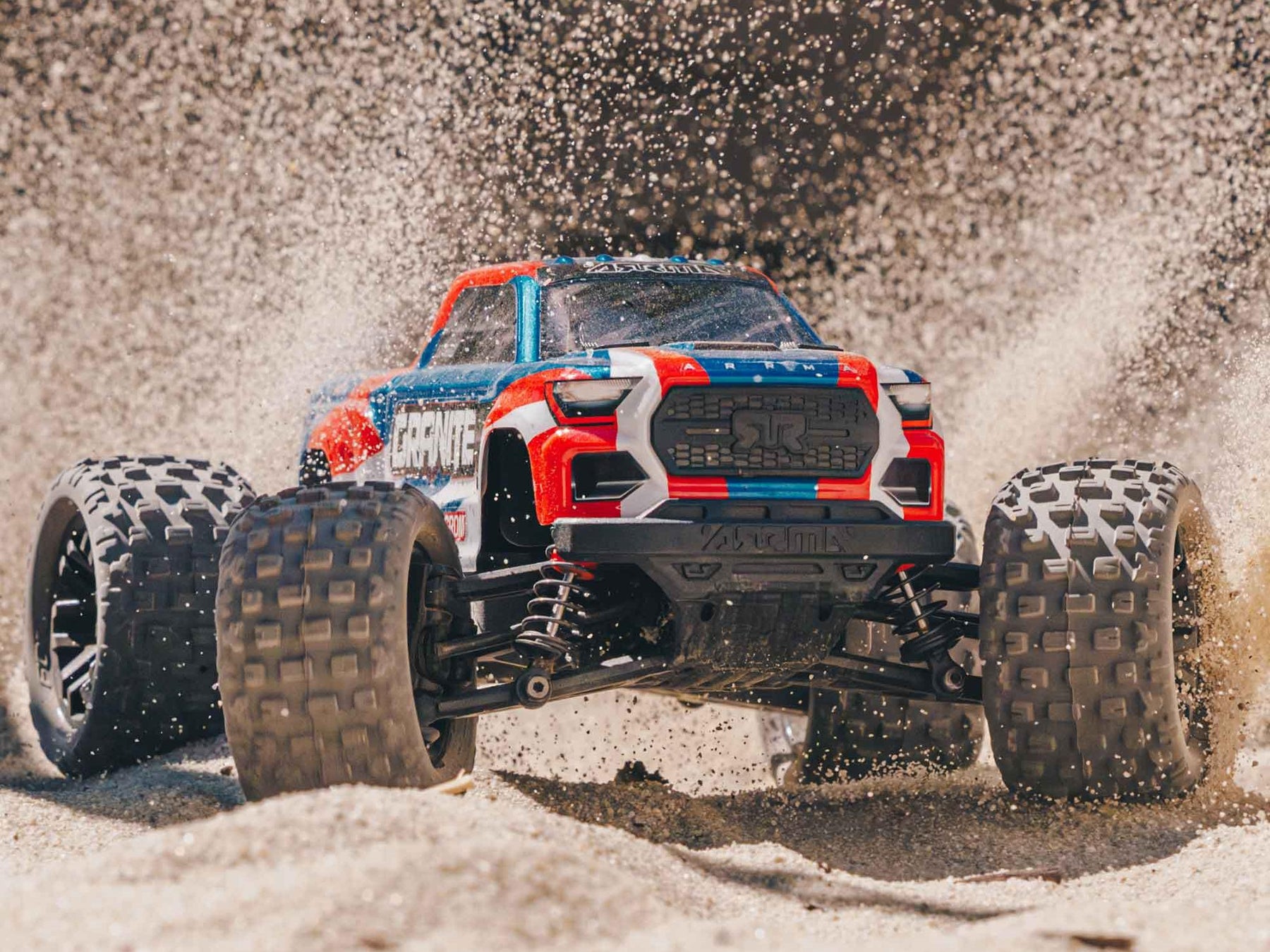 Arrma 1/18 Granite Grom 4Wd Mt RTR Mega W/Lipo Batt/Usb Chg Blue - C-ARA2102T1
