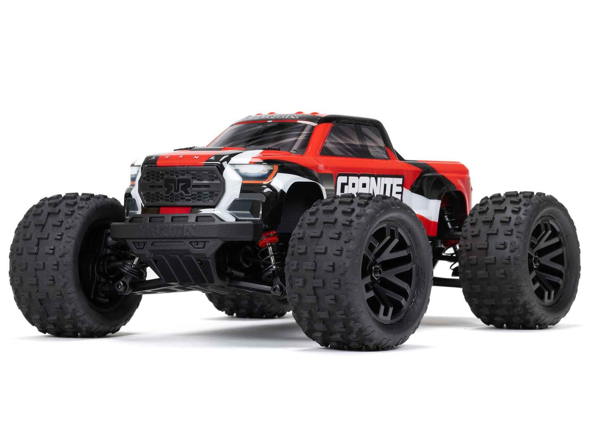 Arrma 1/18 Granite Grom 4Wd Mt RTR Mega W/Lipo Batt/Usb Chg Red C-ARA2102T2