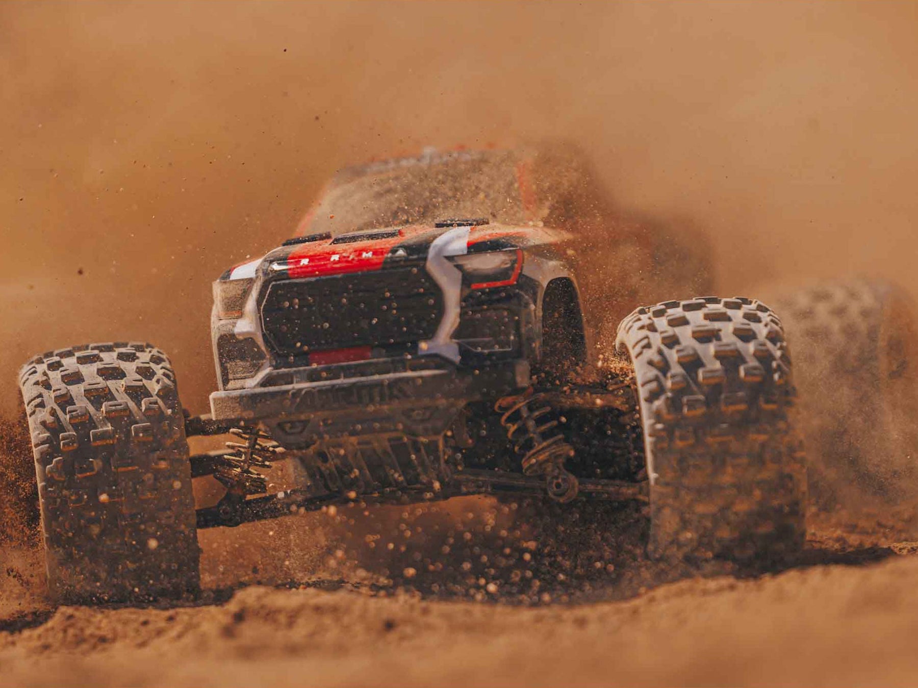Arrma 1/18 Granite Grom 4Wd Mt RTR Mega W/Lipo Batt/Usb Chg Red C-ARA2102T2