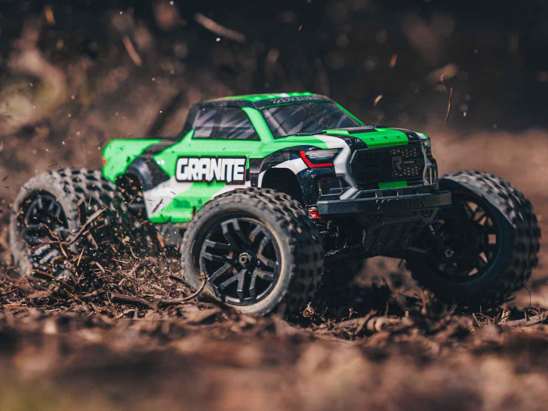 Arrma 1/18 Granite Grom 4Wd Mt RTR Mega W/Lipo Batt/Usb Chg Green-C-ARA2102T3