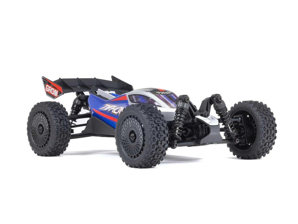 Arrma 1/18 Typhon Grom 4Wd Smart Rtr W/Lipo Batt/Usb Chg Blue/Silv C-ARA2106T1