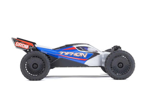 Arrma 1/18 Typhon Grom 4Wd Smart Rtr W/Lipo Batt/Usb Chg Blue/Silv C-ARA2106T1