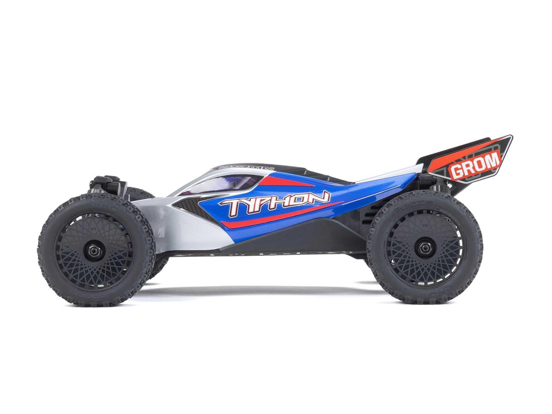 Arrma 1/18 Typhon Grom 4Wd Smart Rtr W/Lipo Batt/Usb Chg Blue/Silv C-ARA2106T1