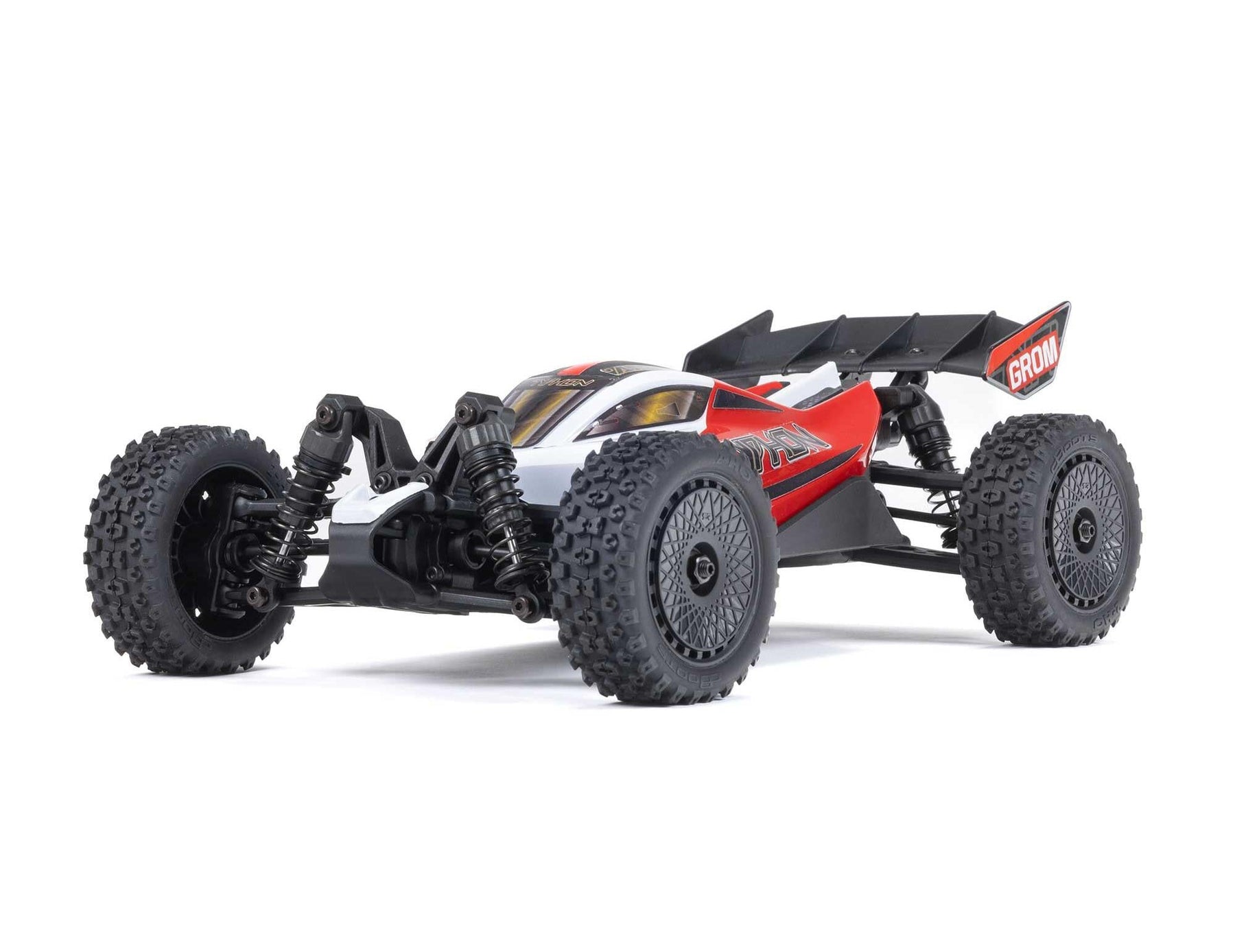 Arrma 1/18 Typhon GROM 4wd Smart RTR w/Lipo Batt/USB Chg Red/White C-ARA2106T2