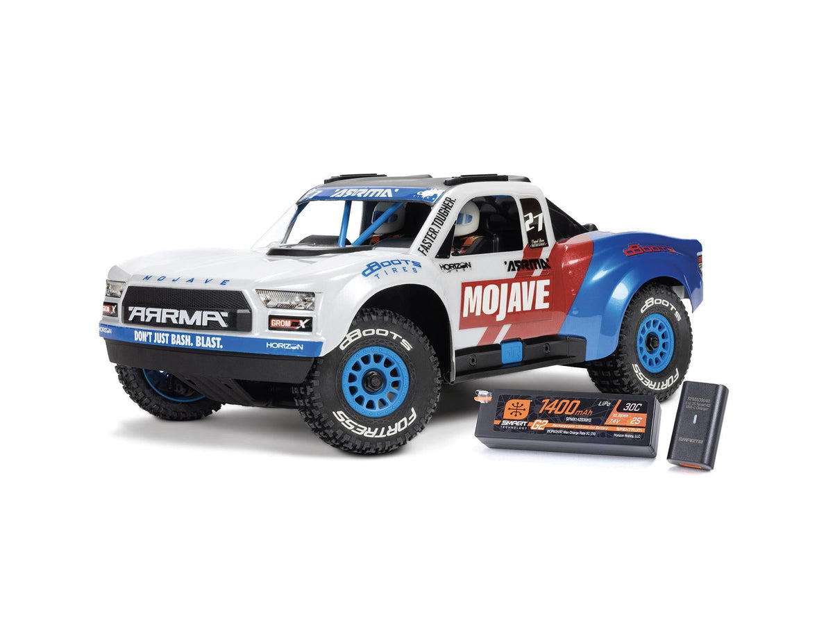 Arrma 1/18 Mojave Grom 223S Blx 4X4 Dt With Batt/Charger White C-ARA2304ST2