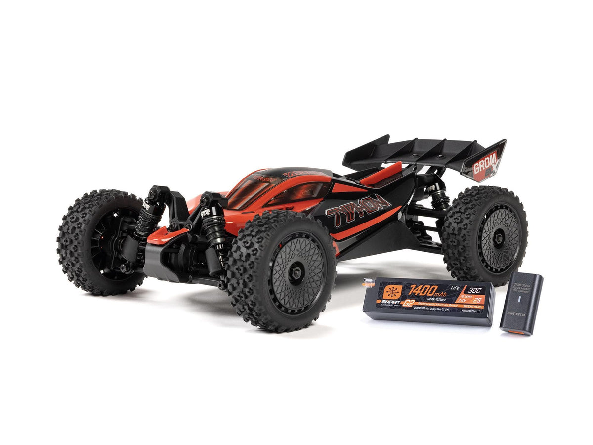 Arrma 1/18 Typhon Grom 223S Blx 4X4 With Batt/Charger Red C-ARA2306ST1
