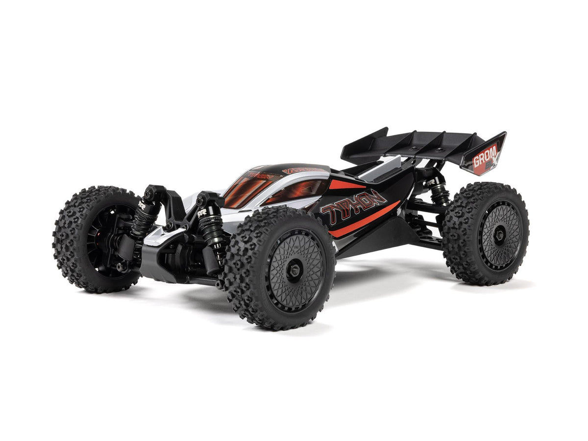 Arrma 1/18 Typhon Grom 223S Blx 4X4 Buggy (No Batt/Charg) Silver C-ARA2306T1