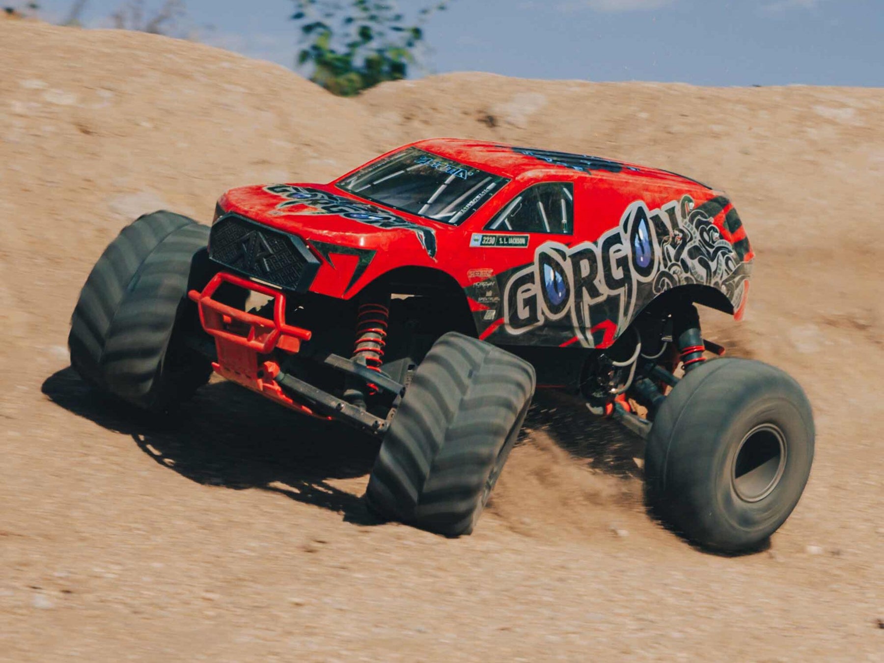 Arrma Gorgon 2Wd Mt 1/10 RTR Smart W/8.4V Batt/Usb Charger Red C-ARA3230ST2