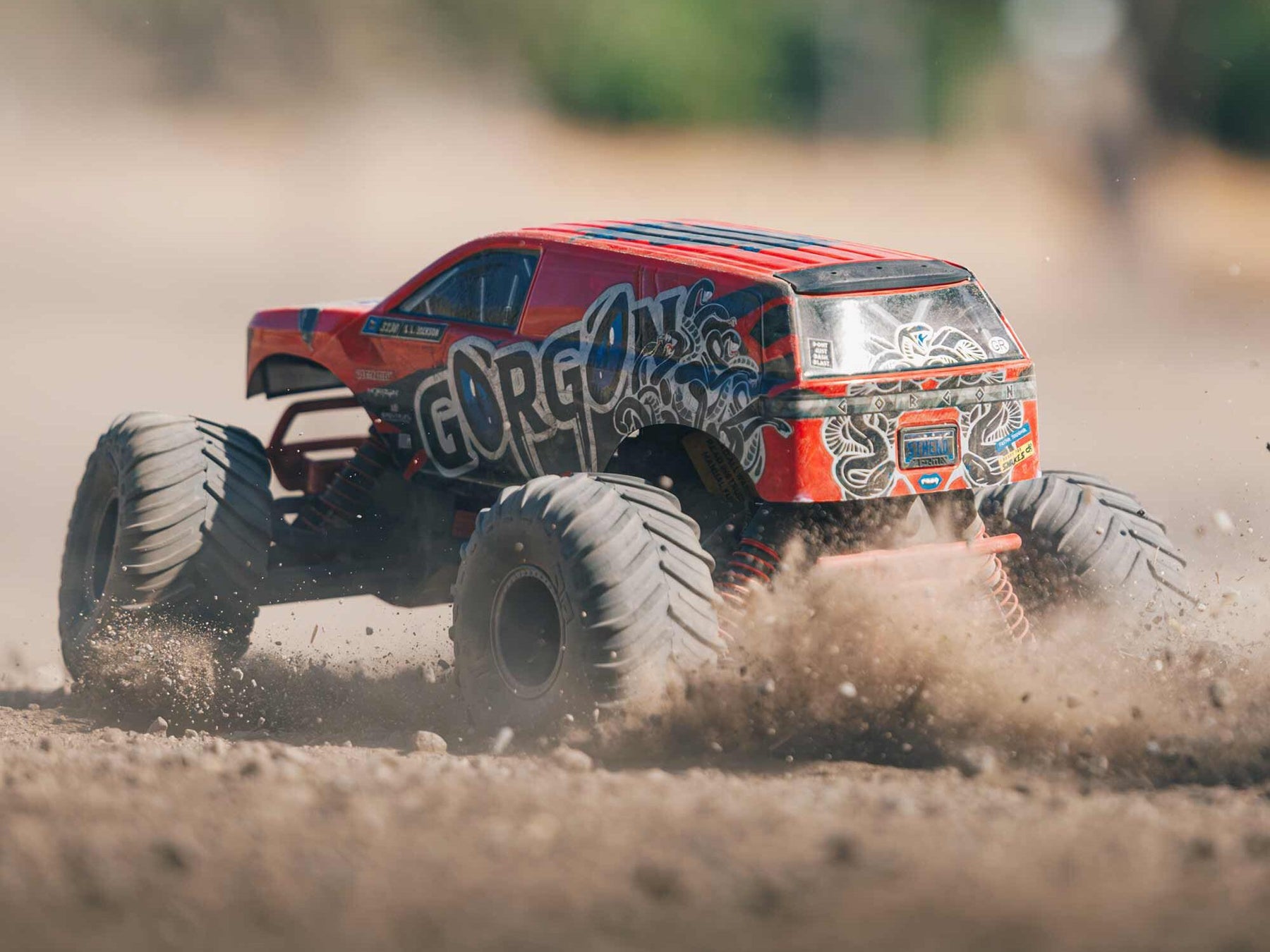 Arrma Gorgon 2Wd Mt 1/10 RTR Smart W/8.4V Batt/Usb Charger Red C-ARA3230ST2