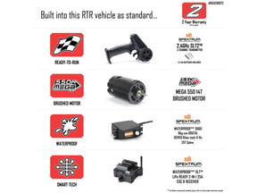 Arrma Gorgon 2Wd Mt 1/10 RTR Smart W/8.4V Batt/Usb Charger Red C-ARA3230ST2