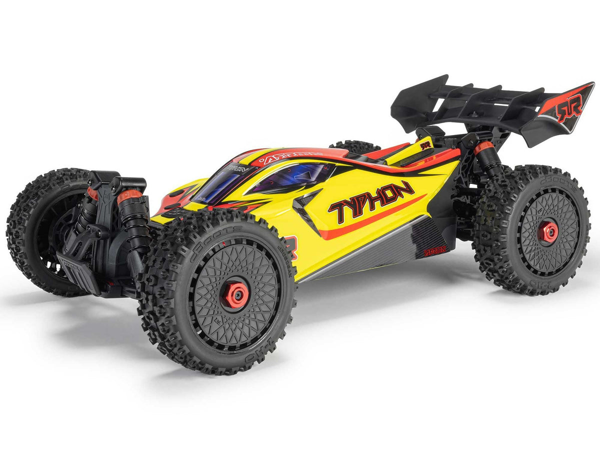 Arrma 1/8 TYPHON MEGA 665 4X4 RTR Buggy - In Yellow (C-ARA4206V4T2)