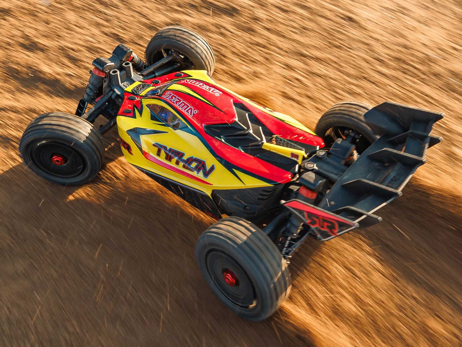 Arrma 1/8 TYPHON MEGA 665 4X4 RTR Buggy - In Yellow (C-ARA4206V4T2)
