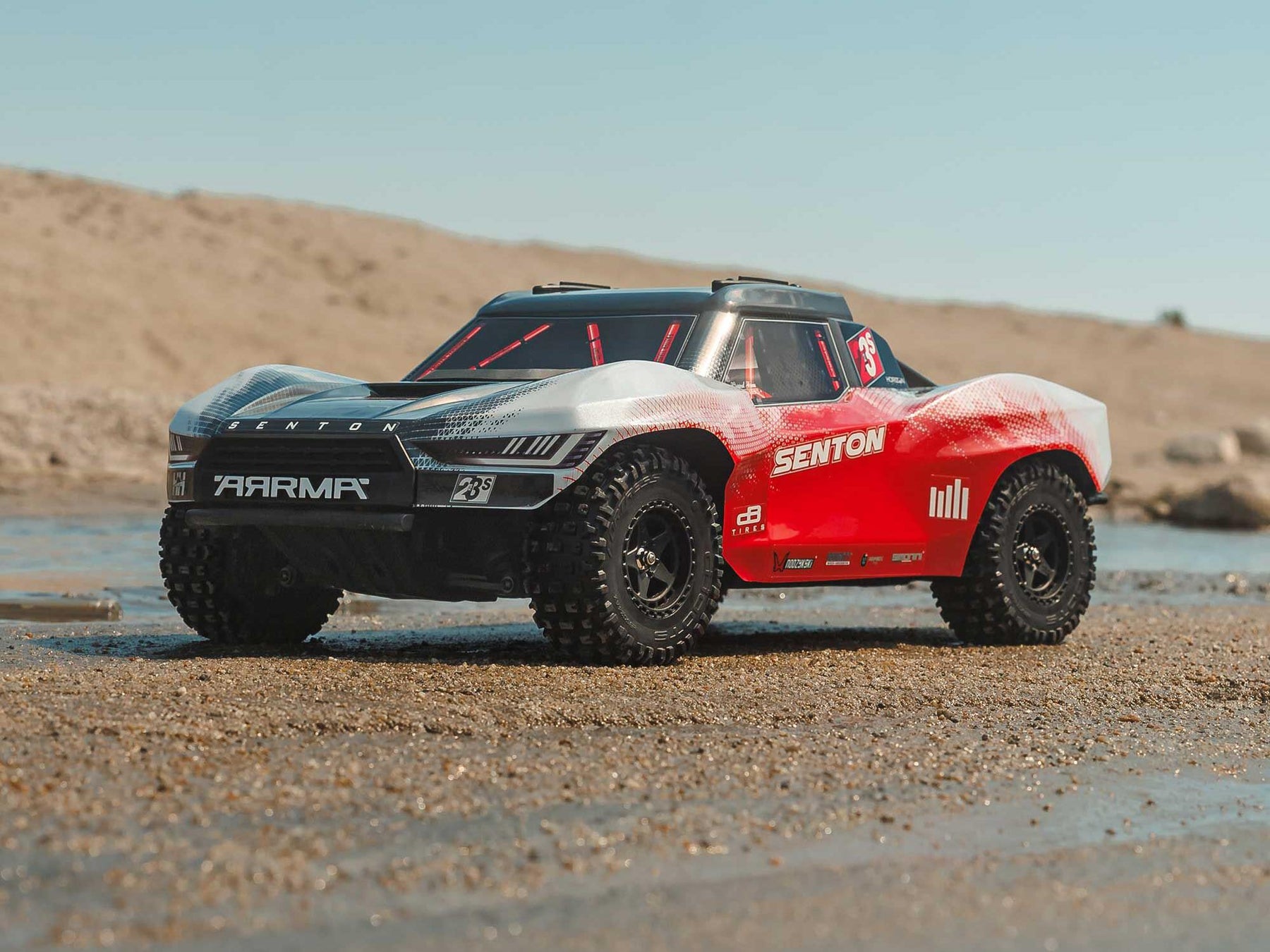 Arrma 1/10 SENTON 223S BLX 4X4 SCT RTR with DSC Red/Gunmetal C-ARA4303V4T2