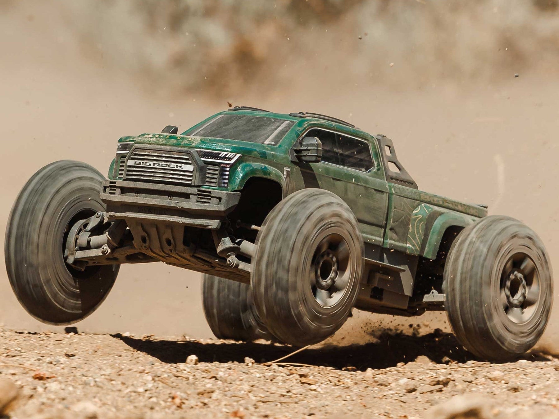 Arrma 1/10 BIG ROCK 223S DSC 4X4 RTR Monster Truck - Dark Green C-ARA4312V4T2
