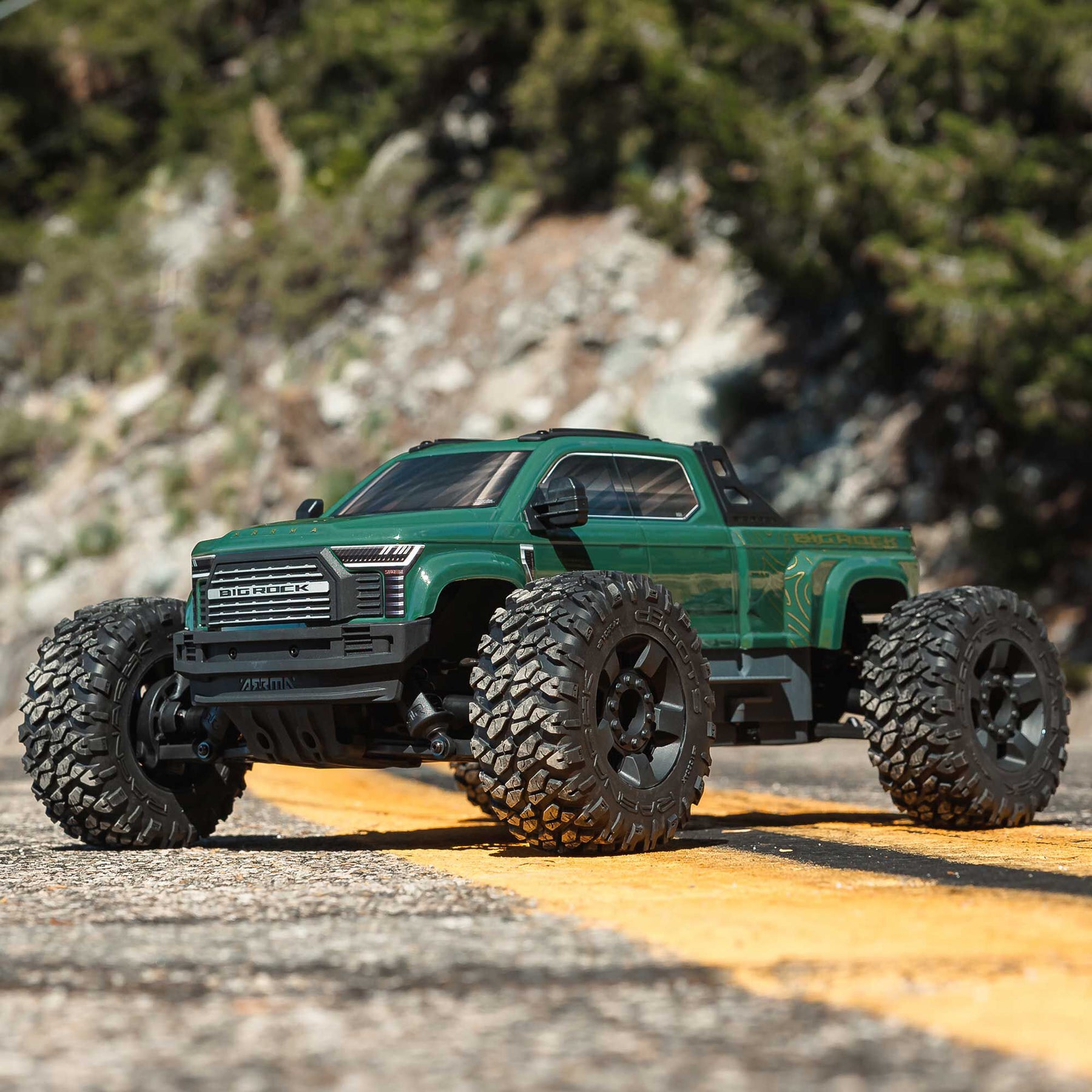 Arrma 1/10 BIG ROCK 223S DSC 4X4 RTR Monster Truck - Dark Green C-ARA4312V4T2