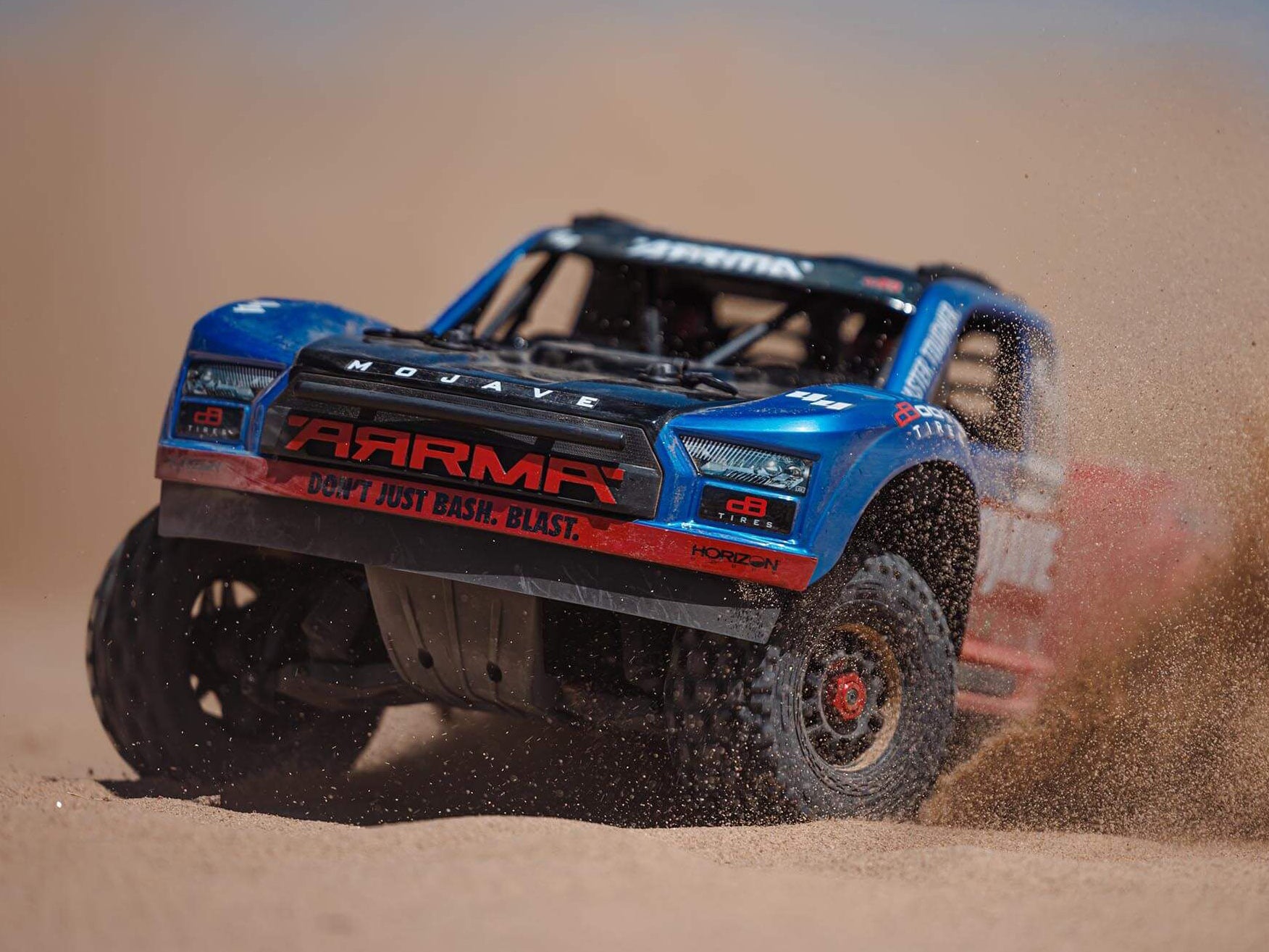 1/8 Mojave 4x4 4S BLX Centre Diff Desert Truck RTR, Blue C-ARA4404T2