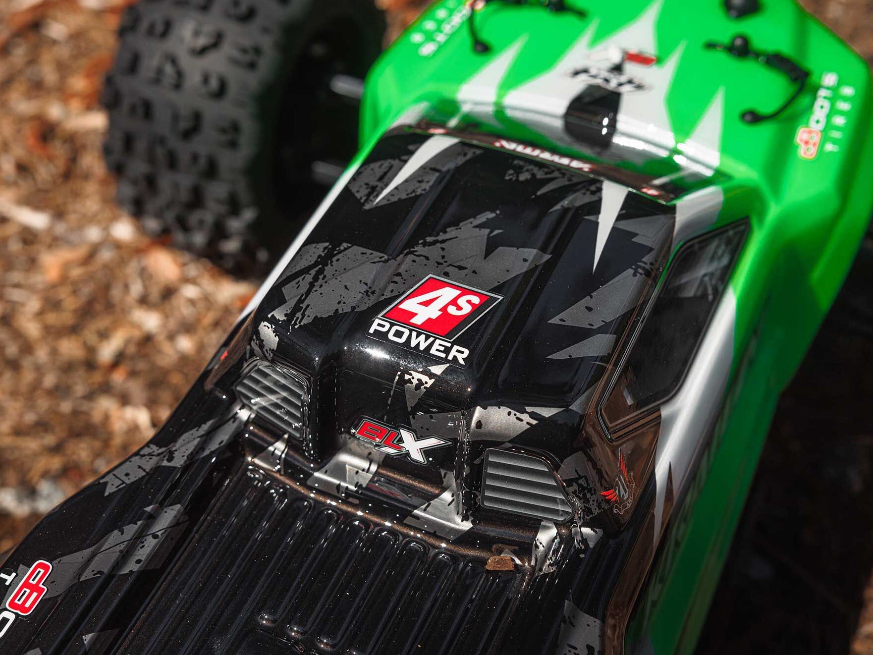Arrma 1/10 Kraton 4X4 4S Blx Centre Diff Speed Mt (Green) C-ARA4408V2T4