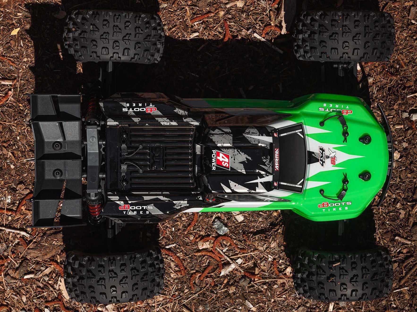 Arrma 1/10 Kraton 4X4 4S Blx Centre Diff Speed Mt (Green) C-ARA4408V2T4