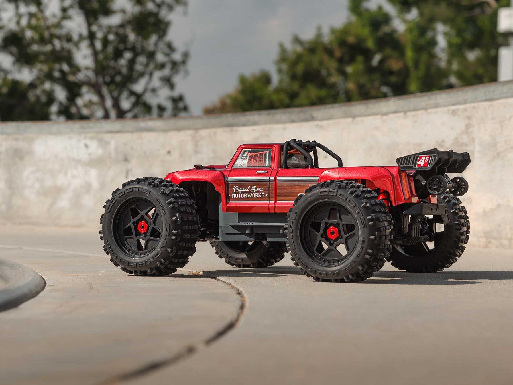 Arrma 1/10 Outcast 4X4 4S Blx Centre Diff Stunt Mt (Red) C-ARA4410V2T4