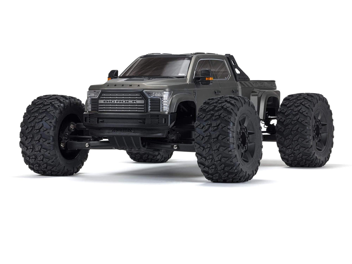 Arrma 1/7 Big Rock 6S 4X4 Blx Monster Truck RTR, Gunmetal C-ARA7612T1
