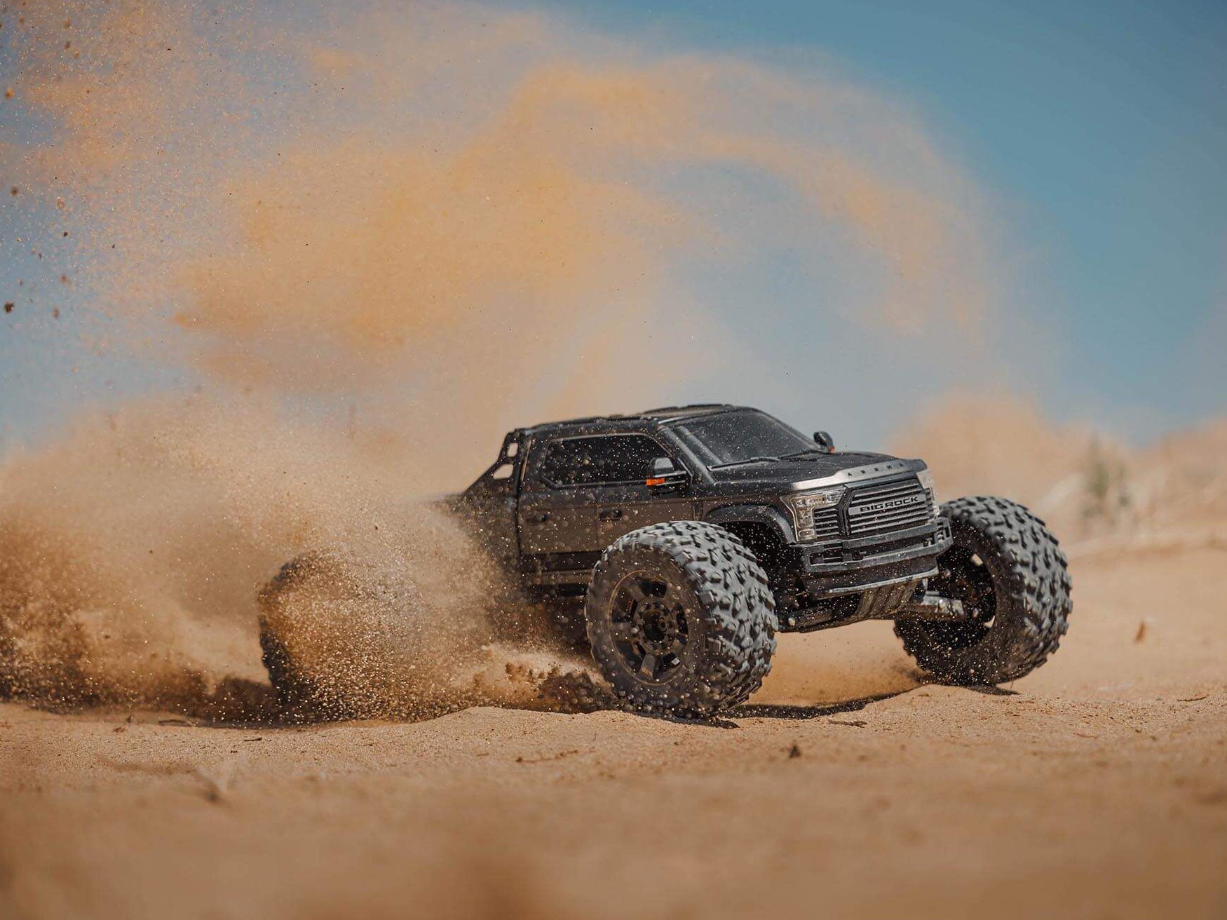 Arrma 1/7 Big Rock 6S 4X4 Blx Monster Truck RTR, Gunmetal C-ARA7612T1