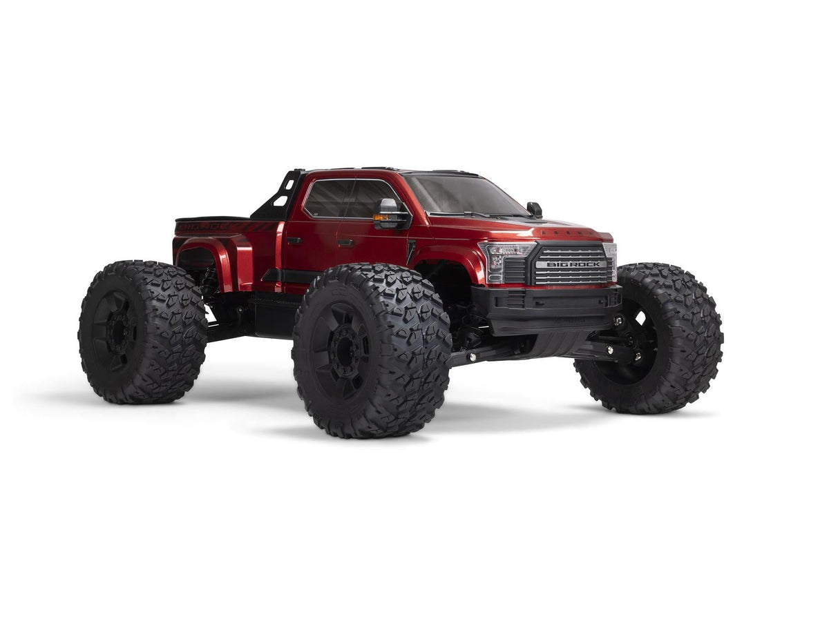 Arrma 1/7 BIG ROCK 6S 4x4 BLX Monster Truck RTR, Red C-ARA7612T2