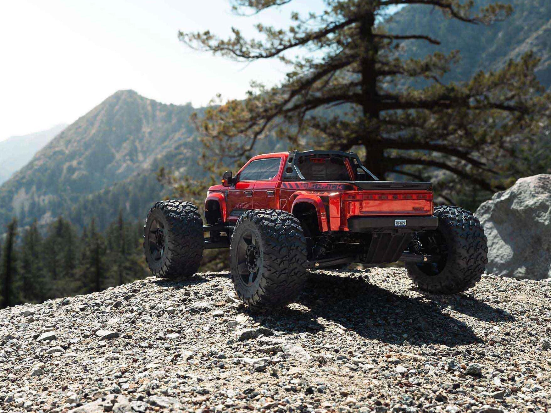 Arrma 1/7 BIG ROCK 6S 4x4 BLX Monster Truck RTR, Red C-ARA7612T2