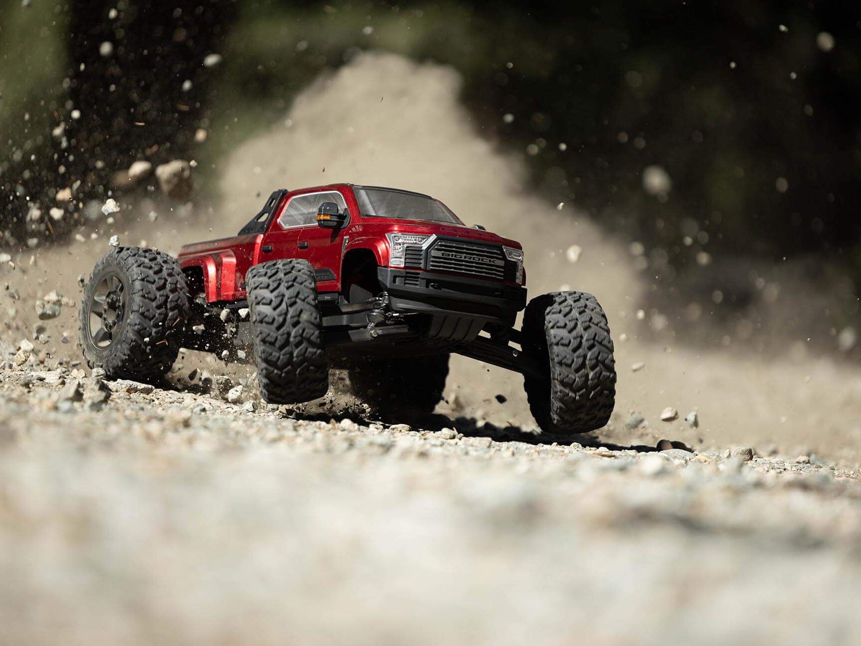 Arrma 1/7 BIG ROCK 6S 4x4 BLX Monster Truck RTR, Red C-ARA7612T2