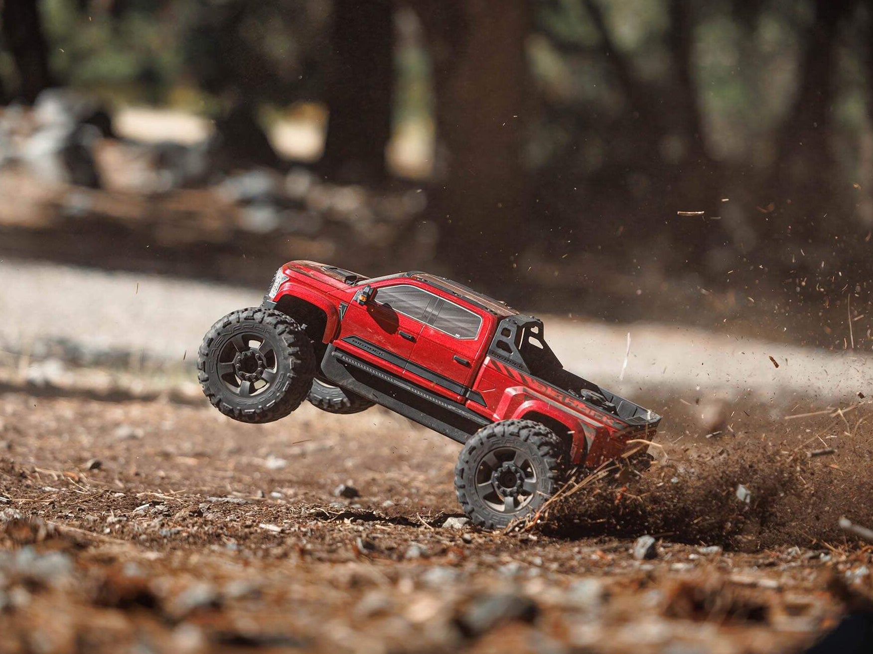 Arrma 1/7 BIG ROCK 6S 4x4 BLX Monster Truck RTR, Red C-ARA7612T2