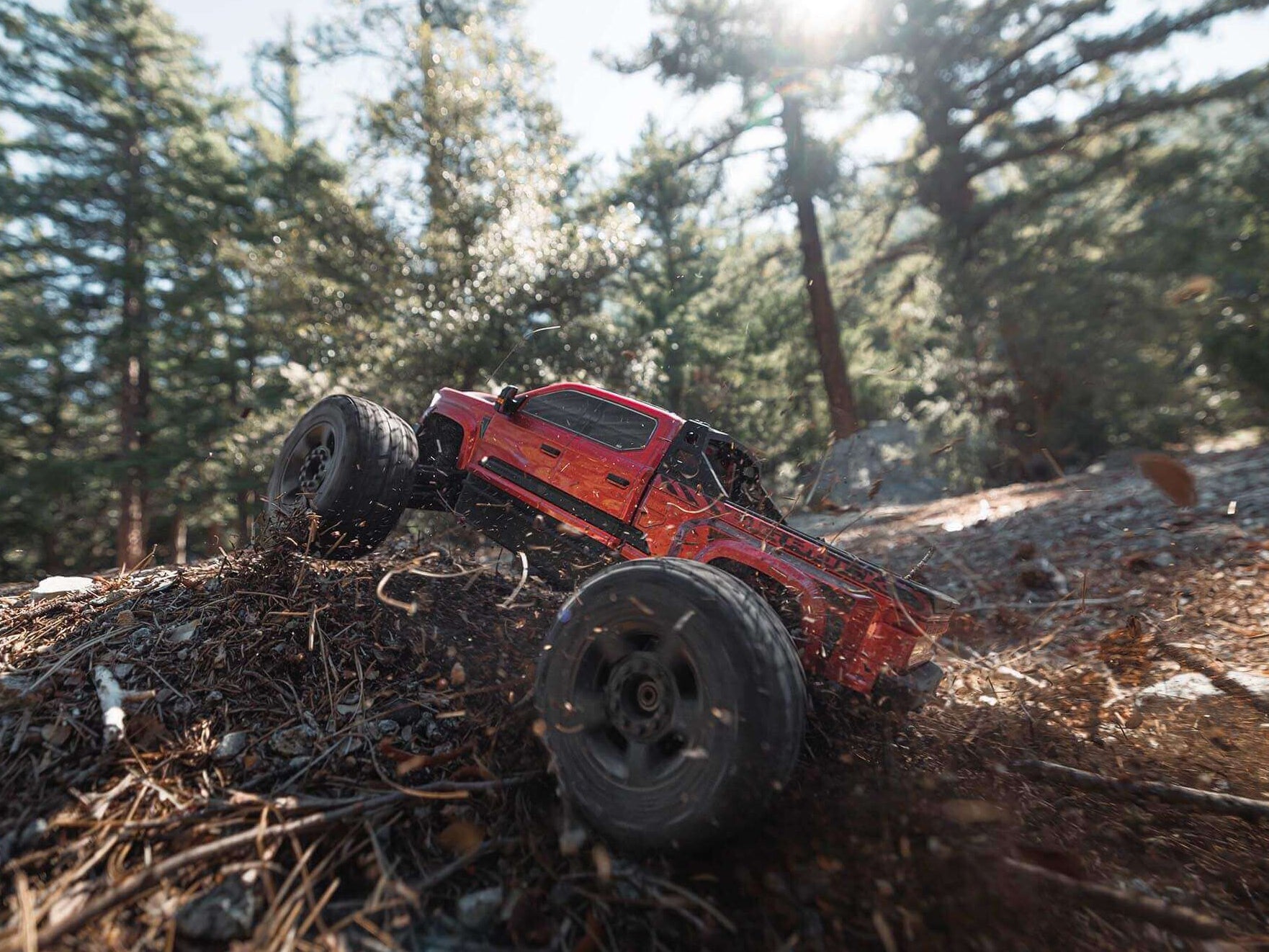 Arrma 1/7 BIG ROCK 6S 4x4 BLX Monster Truck RTR, Red C-ARA7612T2