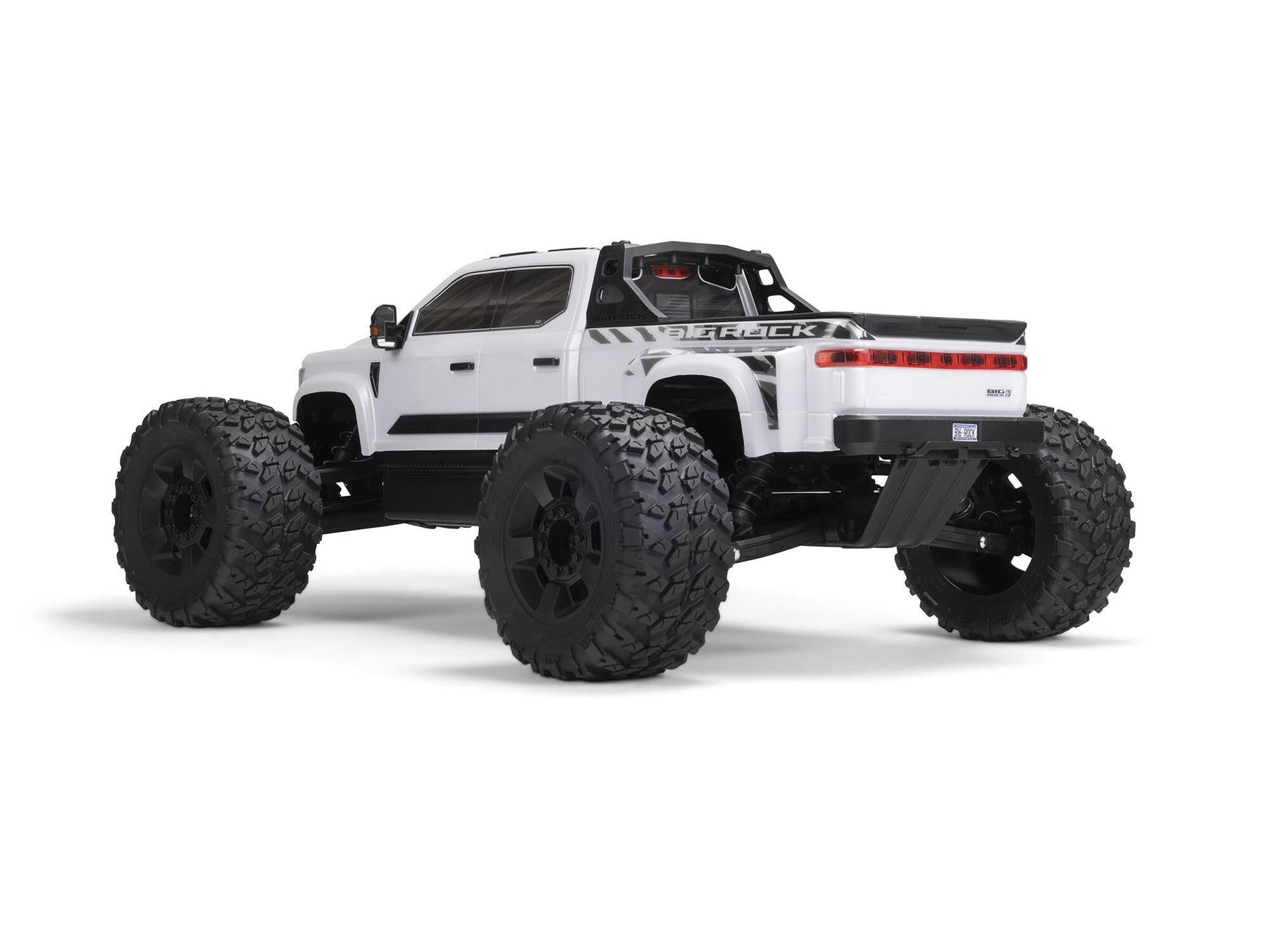 Arrma 1/7 Big Rock 6S 4X4 Blx Monster Truck RTR, White C-ARA7612T3