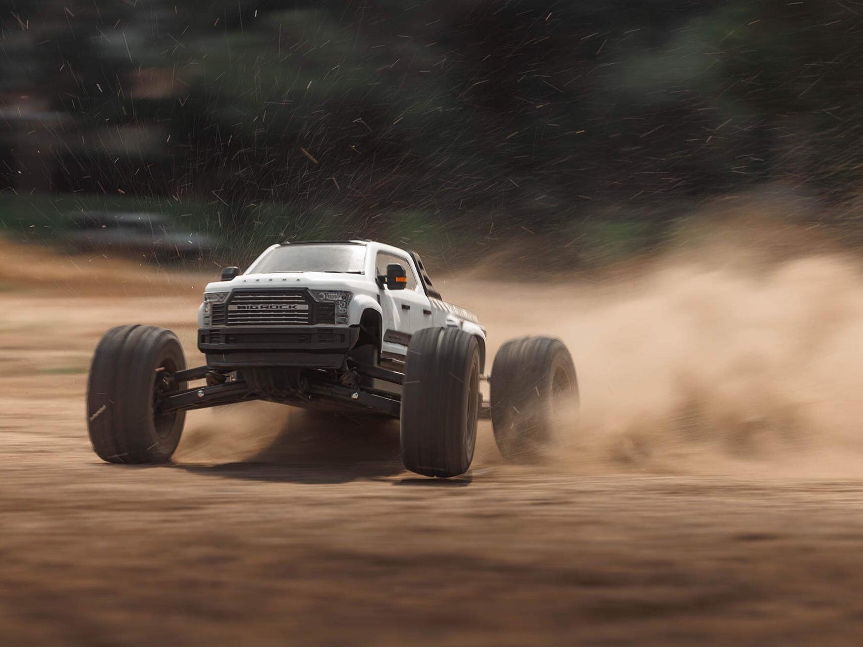 Arrma 1/7 Big Rock 6S 4X4 Blx Monster Truck RTR, White C-ARA7612T3