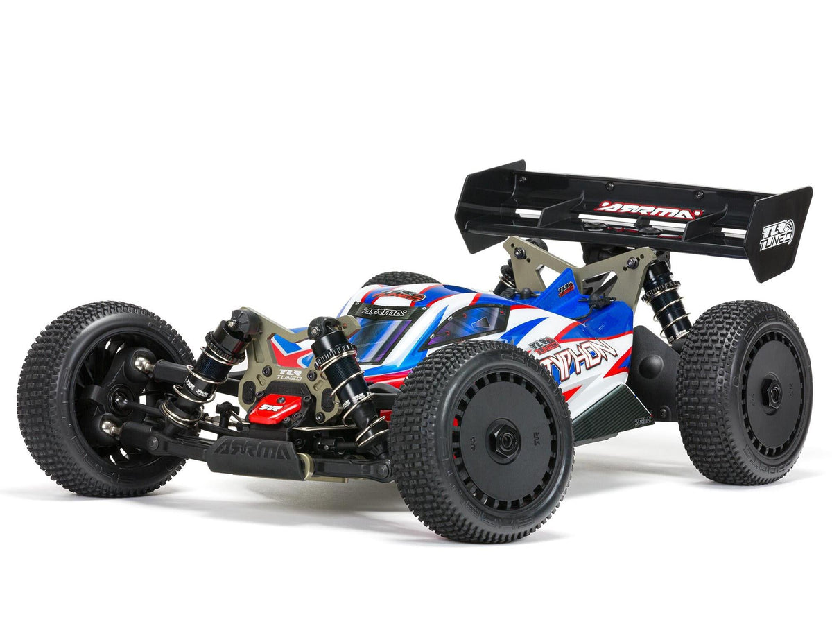 Arrma 1/8 Tlr Tuned Typhon 6S 4Wd Blx Buggy RTR, Red/Blue C-ARA8406
