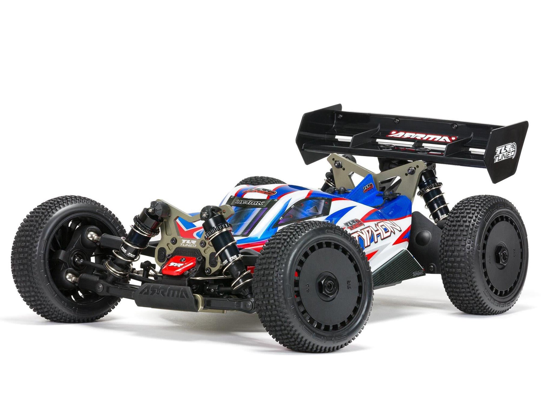 Arrma 1/8 Tlr Tuned Typhon 6S 4Wd Blx Buggy RTR, Red/Blue C-ARA8406