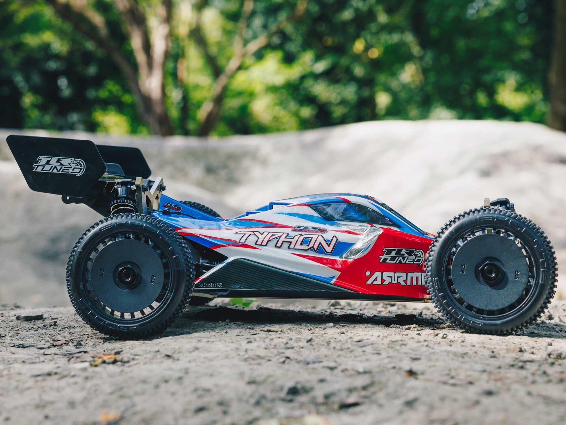 Arrma 1/8 Tlr Tuned Typhon 6S 4Wd Blx Buggy RTR, Red/Blue C-ARA8406