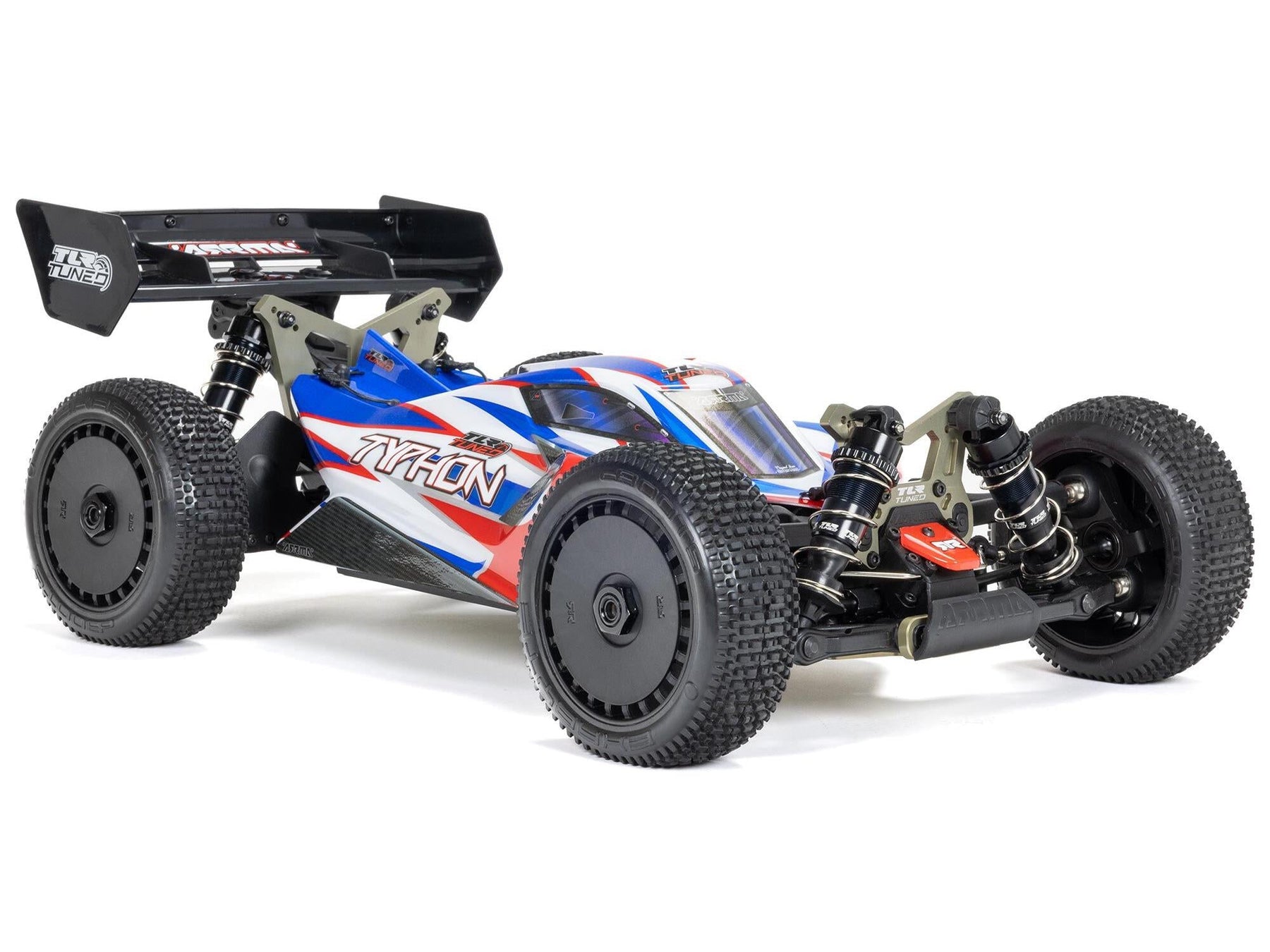 Arrma 1/8 Tlr Tuned Typhon 6S 4Wd Blx Buggy RTR, Red/Blue C-ARA8406