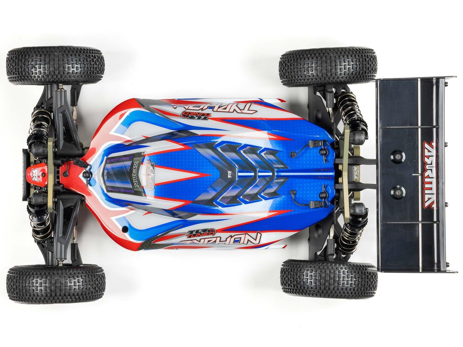 Arrma 1/8 Tlr Tuned Typhon 6S 4Wd Blx Buggy RTR, Red/Blue C-ARA8406