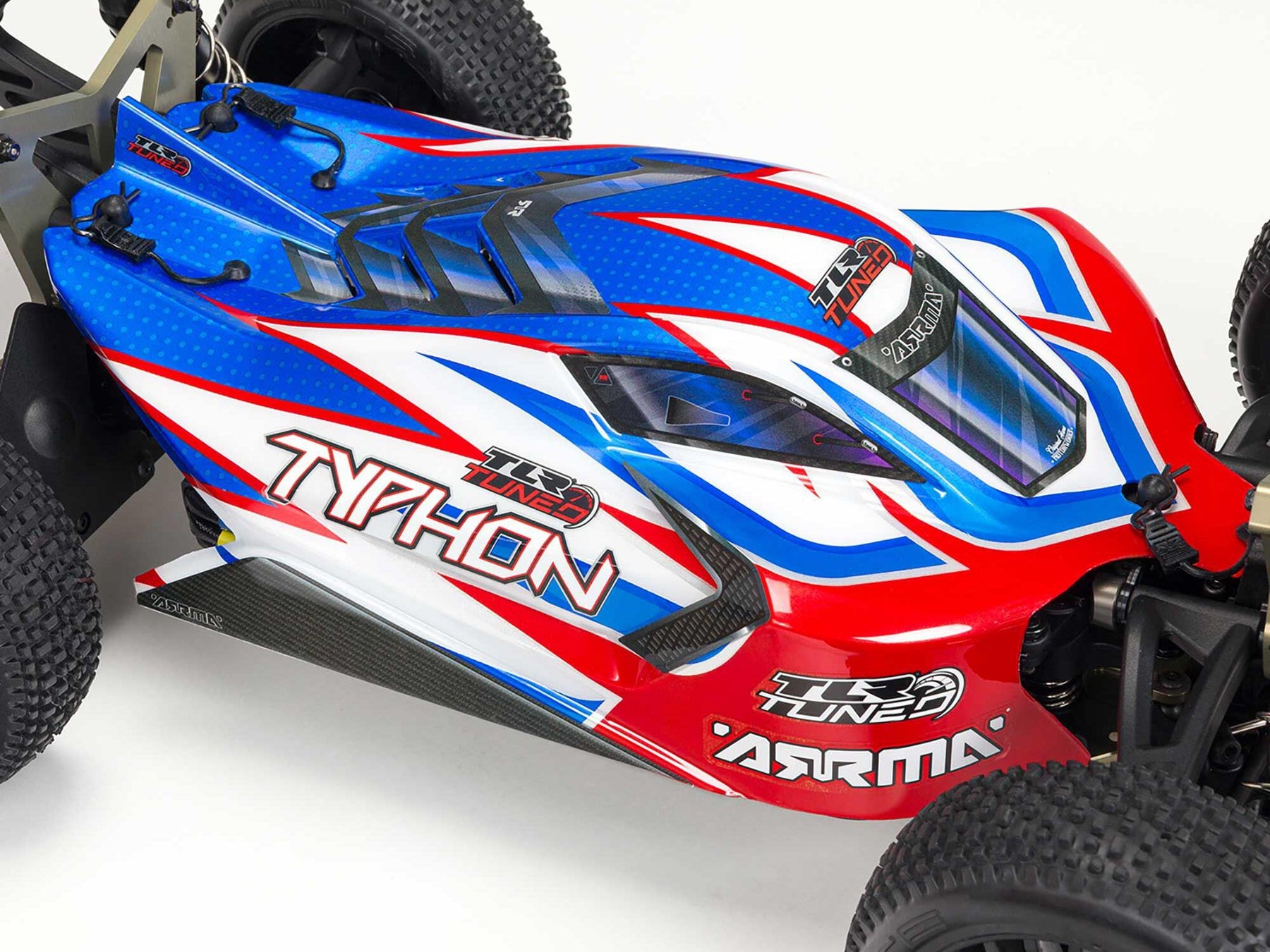 Arrma 1/8 Tlr Tuned Typhon 6S 4Wd Blx Buggy RTR, Red/Blue C-ARA8406