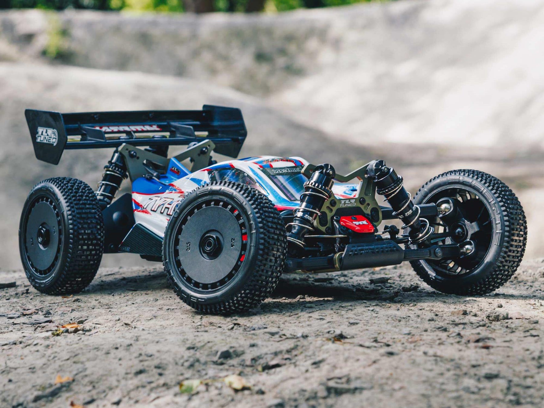 Arrma 1/8 Tlr Tuned Typhon 6S 4Wd Blx Buggy RTR, Red/Blue C-ARA8406