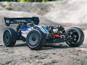 Arrma 1/8 Tlr Tuned Typhon 6S 4Wd Blx Buggy RTR, Red/Blue C-ARA8406